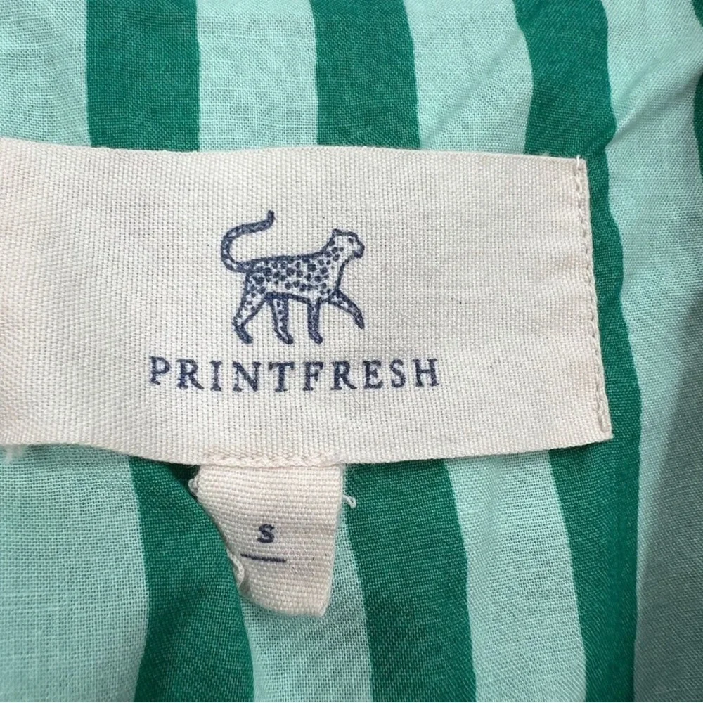 Print Fresh Pajama Set Womens S Christmas Stripe Long Sleeve Anthropologie - Picture 4 of 7